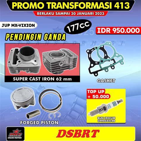 Jual Blok BRT Cast Iron 62 MX Series VIXION MX KING NVL NVA R15 XABRE