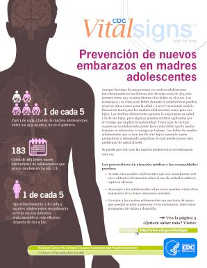 Fillable Online Cdc Prevenci N De Nuevos Embarazos En Madres