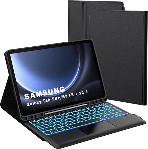 Étui de clavier pour Samsung Galaxy Tab S9 FE Plus S9 Plus 12 4 7