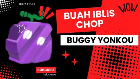 Buah Iblis Potong Chop Punya Buggy Yonkou One Piece Blox Fruit Roblox Indonesia Youtube