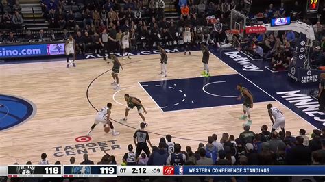 NBA On Twitter WHAT A SEQUENCE BY ANT EDWARDS Tie Game In OT Watch