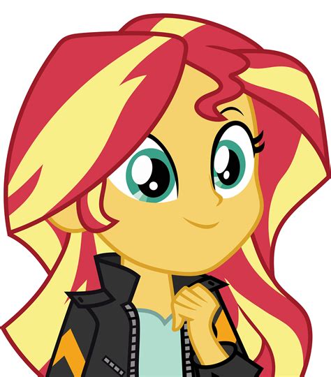 Mlp Eqg 3 Sunset Shimmer Happy Vector By Luckreza8 On Deviantart