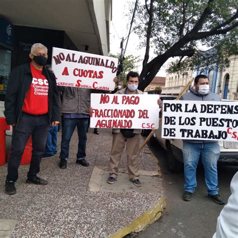 Sindicalistas Protestan Contra Aguinaldo Fraccionado La Uni N