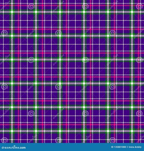 Checked Tartan Plaid Scotch Kilt Fabric Seamless Pattern Texture