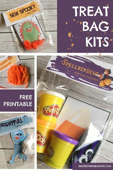 Free Printable Halloween Treat Bag Toppers And Kids Activity Kits
