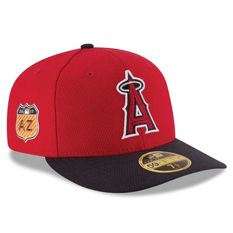 Mens Los Angeles Angels New Era Red 2017 Spring Training Diamond Era