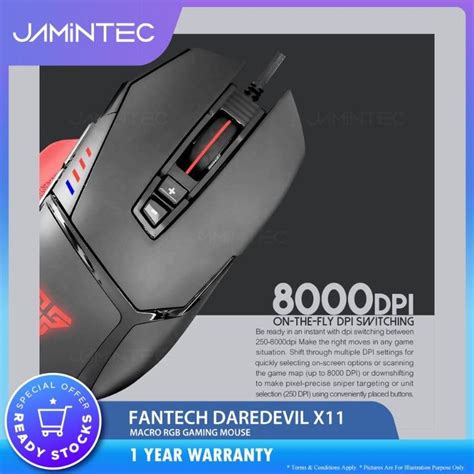 Fantech X Daredevil Dpi Macro Programable Button Usb Optical