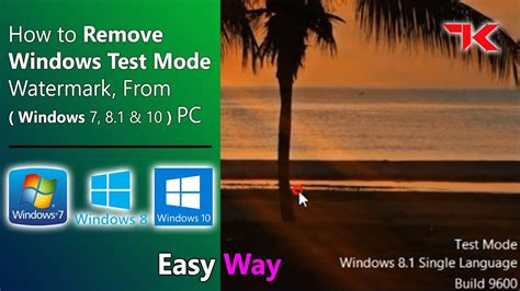 Remove Test Mode Watermark From Windows Youtube