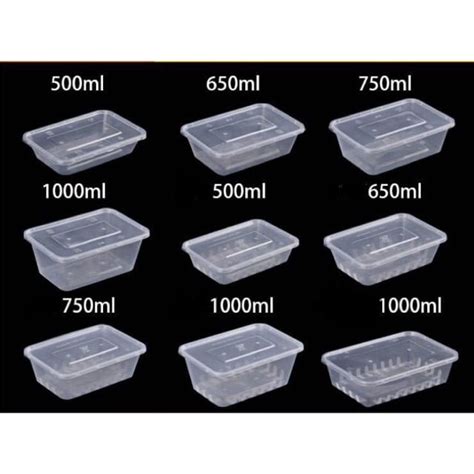 Carnival Microwavable Plastic Food Container Square And Rectangle