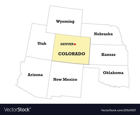 map  colorado  surrounding states park houston map