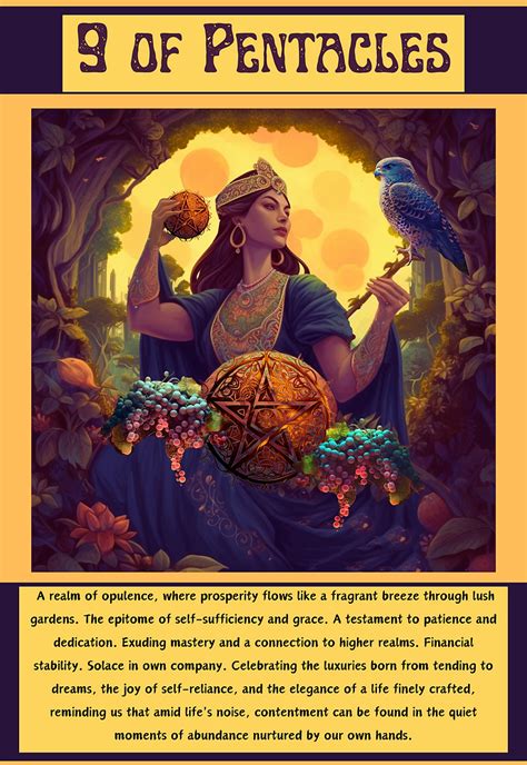 The 9 Of Pentacles From The Tarot Unveiling Prosperity And Self Reliance