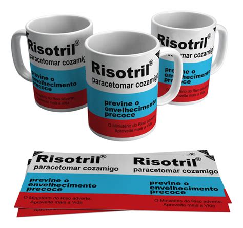 Caneca Personalizada Risotril Caixa De Remédio 325ml Parcelamento sem