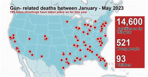 Map Shows Which Us States Have Had Mass Shootings In 2023 Us News Metro News