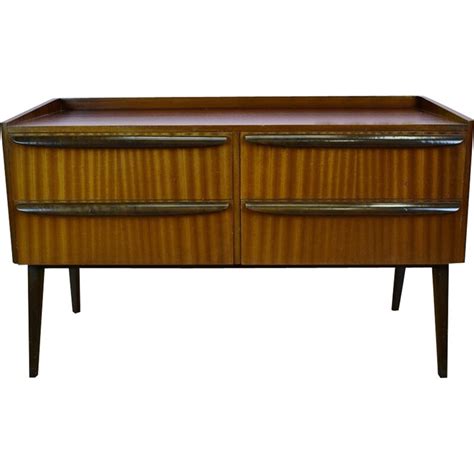 Commode Vintage En Teck Avec 4 Tiroirs Danemark 1970