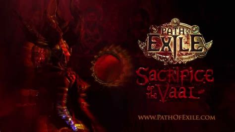 Path Of Exile Sacrifice Of The Vaal Official Trailer Youtube