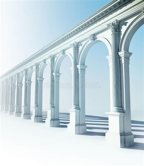 Classical Colonnade With Arcades And Corinthian Columns Sponsored