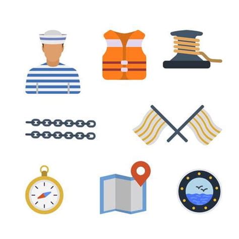 Плоский моряк векторов ai svg eps | UIDownload