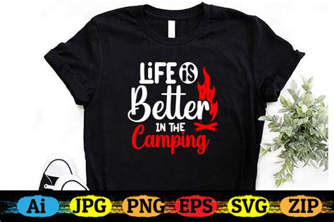 Free Camping T Shirt Design Graphic By Creativedesigner5530 · Creative Fabrica