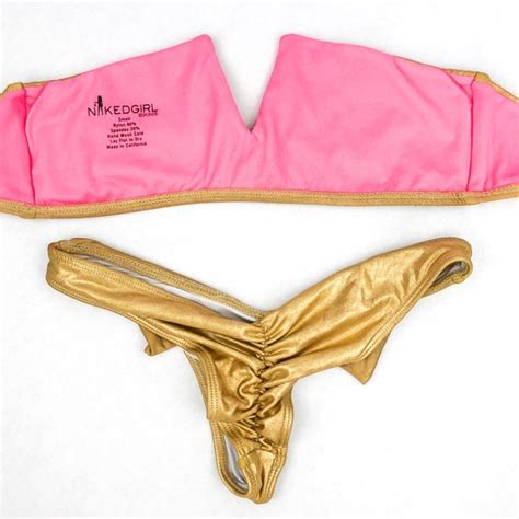 Swim My Sexy Gold Metallic Bikini Poshmark