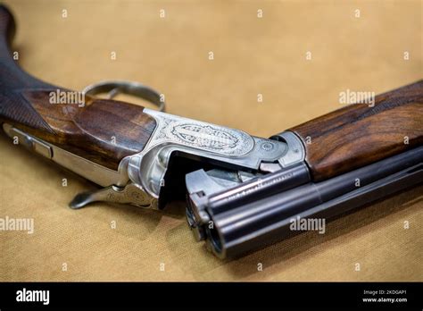 12 Gauge over and under shotgun Stock Photo - Alamy