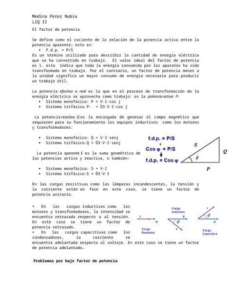 Docx El Factor De Potencia Dokumen Tips