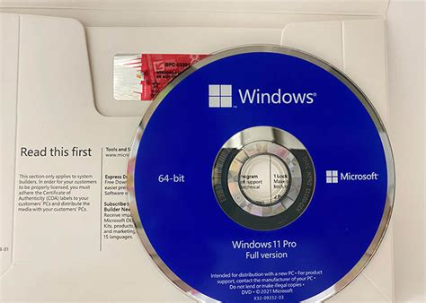 Genuine Windows 11 Pro OEM Key Sticker Win 11 Pro Full Package ...