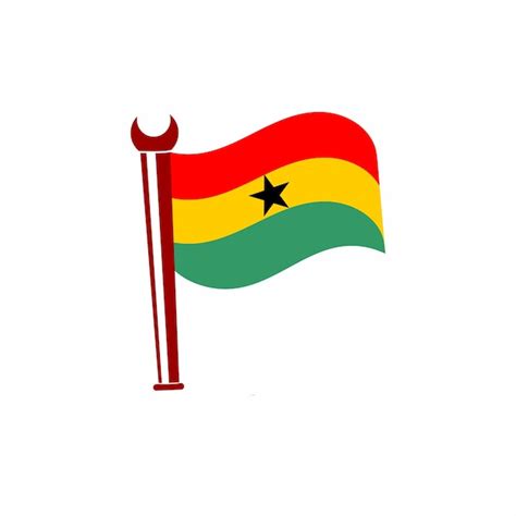 Premium Vector Ghana Flag Vector Design