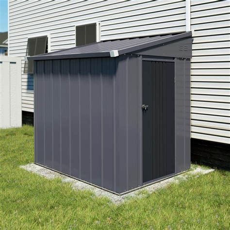 Reviews For VEIKOUS 4 Ft W X 6 Ft D Metal Storage Lean To Shed 23 Sq