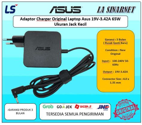 Promo 100 Produk Ori Adaptor Charger Original Laptop Asus 19v 3 42a