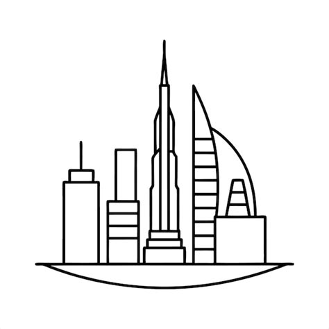 Burj Khalifa Svg Vectors And Illustrations For Free Download Freepik