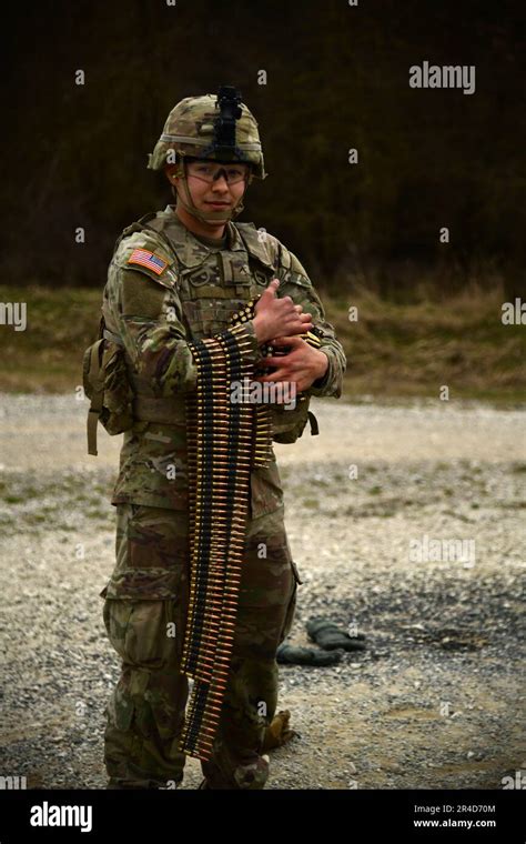 U S Army Pvt Eduardo Duenas Assigned To 4th Squadron 2nd Cavalry