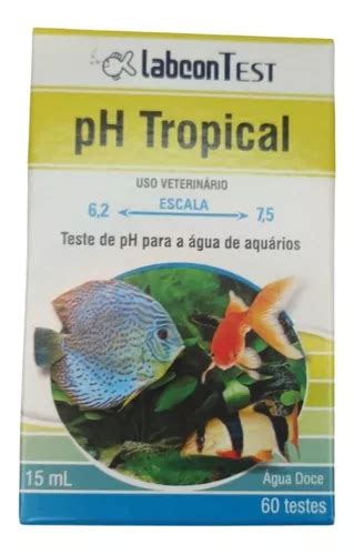 Alcon Labcon Teste De Ph Tropical Água Doce 15ml 60 Testes