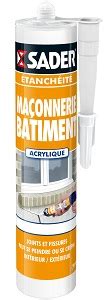 Sader Mastic Maconnerie Batiment Gris Ml