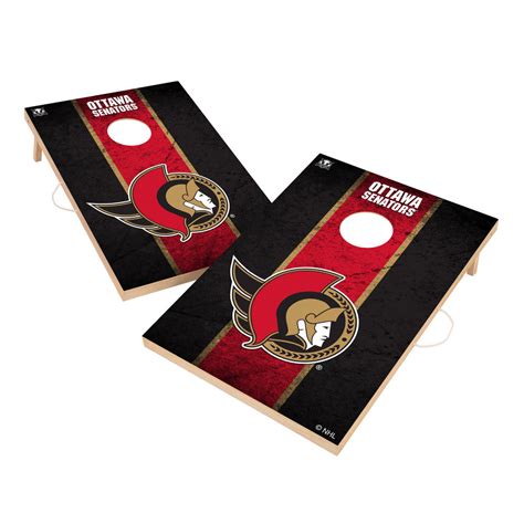 Ottawa Senators 2x3 Solid Wood Cornhole Victory Tailgate