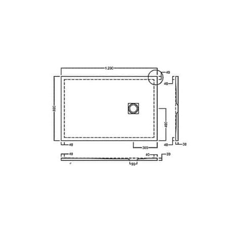 PIATTO DOCCIA LIF H3 EVO CM 120X80 IN CERAMICA BIANCO Montanari Ceramiche