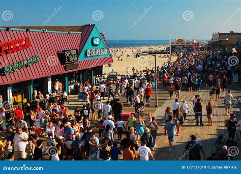 Pt Pleasant Beach Boardwalk New Jersey Shore Editorial Stock Image