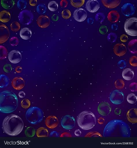 Bubbles in space Royalty Free Vector Image - VectorStock