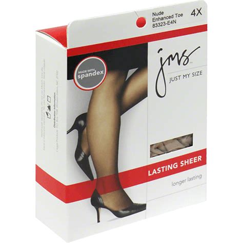 Just My Size Pantyhose X Nude Lasting Sheer Enhanced Toe Shop Foodtown