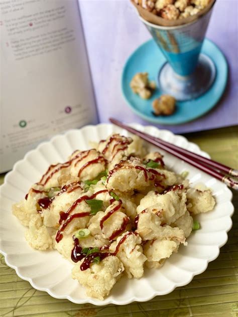 Cauliflower Tempura With Fig Sweet And Sour Sauce Lean Bellas Kitchen