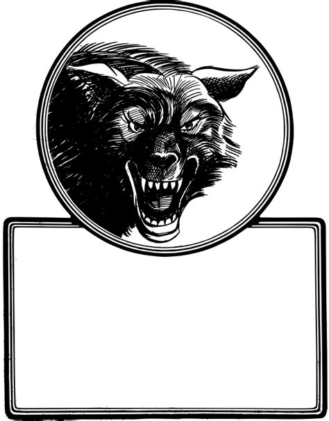 Wolf Frame - Openclipart