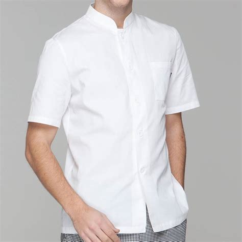 China Oemodm Supplier Polyester Cooking Uniform Single Breasted Short Sleeve Chef Jacket For