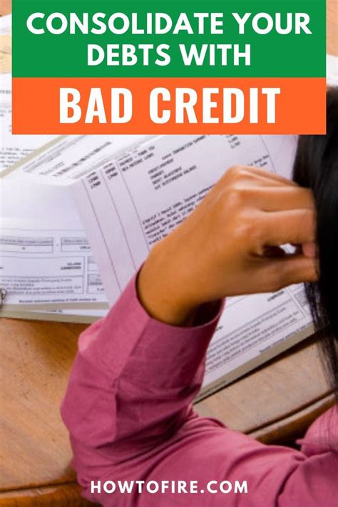 How To Get A Debt Consolidation Loan With Bad Credit Debt