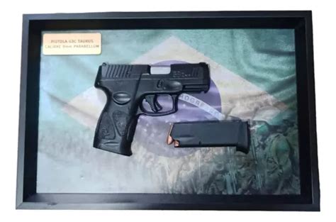 Quadro Decorativo Modelo Pistola Taurus G C Cal Mm Brasil