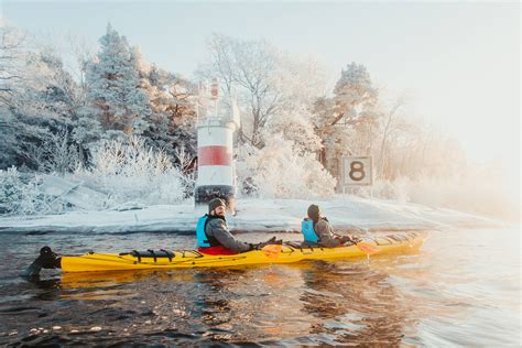 Magical Winter Kayak Tour in the Stockholm Archipelago