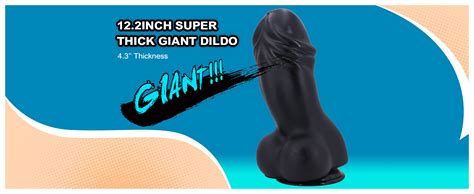Amazon Giant Dildo Inch Super Thick Huge Black Cock Fake Penis Monster Dildo With