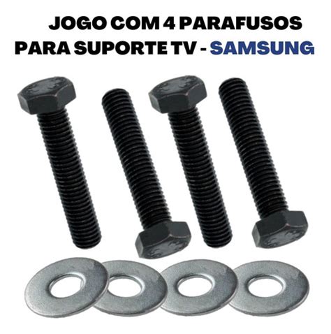 Kit Parafusos Suporte Tv Samsung Na Parede Arruelas