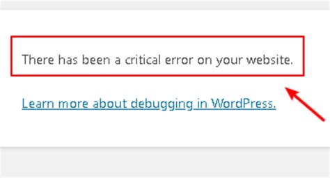 How To Fix The WordPress Critical Error In Website