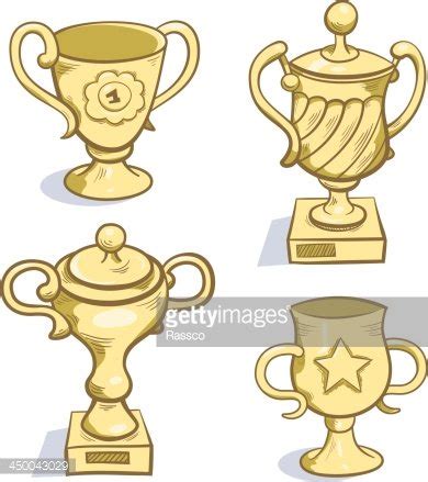 Gold Trophy Collection Stock Clipart | Royalty-Free | FreeImages