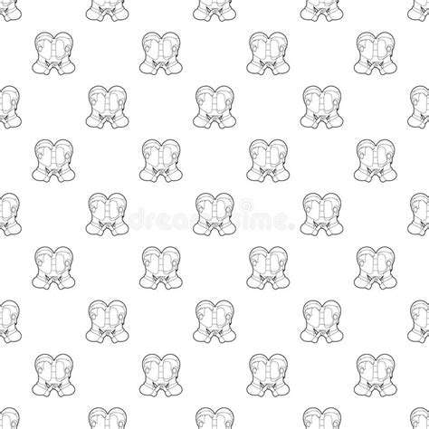 Icono Gay De Los Pares Estilo Del Esquema Ilustración del Vector Ilustración de icono