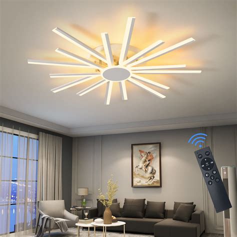 Qiyimeilux Modern Led Ceiling Light W Dimmable Ceiling Light Fixture